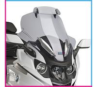 Puig 9513H Touring windscreen with visor, tall and aerodynamic, made of high-impact acrylic with an adjustable visor that improves protection and comfort while riding, Smoked