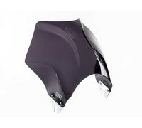 Puig 2127F Short fairings for round headlights, compact aerodynamic screen for round headlight made of 3 mm polycarbonate with rounded profile and high impact resistance, Dark Smoke