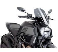 Puig Dk Smoke Nw Generation Adjustable Touring Screen Ducati Diavel Carbon 14-16
