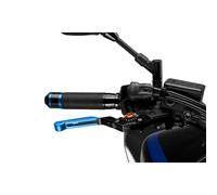 PUIG EXTENDABLE AND FOLDING BRAKE LEVER 3.0 WITH BLACK CENTRAL BODY, BLUE EXTENS