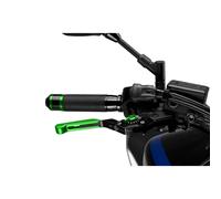 PUIG EXTENDABLE AND FOLDING BRAKE LEVER 3.0 WITH BLACK CENTRAL BODY, GREEN EXTEN