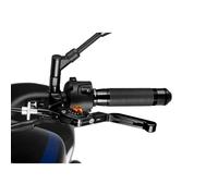 PUIG EXTENDABLE AND FOLDING CLUTCH LEVER 3.0 WITH BLACK CENTRAL BODY BLACK EXTEN
