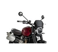PUIG Front Fairing Aluminum For Triumph Scrambler 1200 24-25 Black