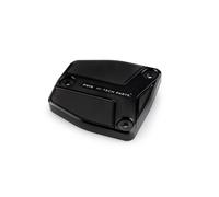 Puig 21386N Brake and clutch fluid reservoir cover machined from anodized aluminium with Hi-Tech design for protection and aesthetics, Black