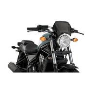 PUIG Front Wind Deflector Aluminum For Honda CMX 500 SE Rebel 2020-2024 Black