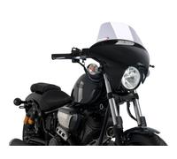 Puig Gloss Black Housing Light Smoke Batwing Touring Screen Yamaha XV 950 14-19