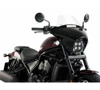 Puig Gloss Blk Housing Clear Batwing Touring Screen - Honda CMX1100 Rebel 21-25