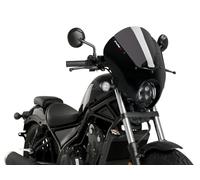 Puig Gloss Blk Housing Dark Smoke Dark Night Screen For Honda CMX500 Rebel 20-25