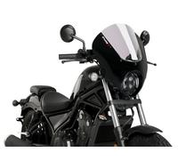 Puig Gloss Blk Housing Lght Smoke Dark Night Screen For Honda CMX500 Rebel 20-25