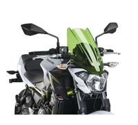 Puig 9369V Naked New Generation Touring touring and aerodynamic in 3 mm acrylic with a central air intake that improves protection and reduces turbulence, Green