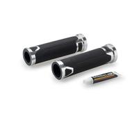 PUIG GRIPS MODEL REVVING COLOR SILVER - Length: 123 mm.