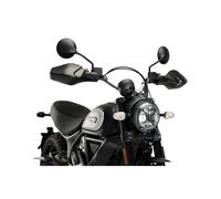 Puig 20509J Handguards for protection against impacts and weather on Ducati Scrambler motorcycles, Matte Black