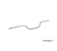 PUIG HI-TECH CYLINDRICAL HANDLEBARS SILVER COLOR - Diameter: 22mm-6242P