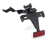 Puig 22391N License Plate Holder; sporty and functional design; steel and polyamide structure; includes homologated license plate light and reflector, Black
