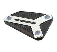 Puig 22004P Front brake fluid reservoir cap machined from aluminium with HI-TECH design to improve protection, enhance aesthetics and provide an exclusive high-quality anodized finish, Silver