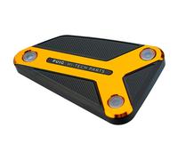 Puig 22004O Front brake fluid reservoir cap machined from aluminium with HI-TECH design to improve protection, enhance aesthetics and provide an exclusive high-quality anodized finish, Gold