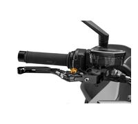 PUIG LEVER 4.0 EXTENDABLE AND FOLDABLE BRAKE WITH BLACK CENTRAL BODY BLACK EXTEN