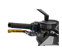 PUIG LEVER 4.0 EXTENDABLE AND FOLDABLE BRAKE WITH BLACK CENTRAL BODY GOLD EXTENS