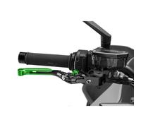 PUIG LEVER 4.0 EXTENDABLE AND FOLDABLE BRAKE WITH BLACK CENTRAL BODY GREEN EXTEN