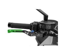 PUIG LEVER 4.0 EXTENDABLE AND FOLDABLE BRAKE WITH BLACK CENTRAL BODY GREEN EXTEN