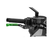 PUIG LEVER 4.0 EXTENDABLE AND FOLDABLE BRAKE WITH BLACK CENTRAL BODY GREEN EXTEN