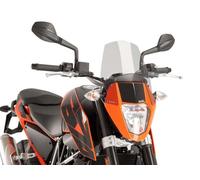 Puig 6009H Naked New Generation Sport sporty and aerodynamic in 3 mm acrylic with raised design that improves protection and maintains wide visibility, Smoke
