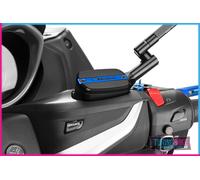 Puig 9269A Brake and clutch fluid reservoir cover machined from anodized aluminium with Hi-Tech design for protection and aesthetics, Blue