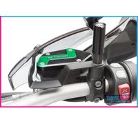 Puig 9282V Brake and clutch fluid reservoir cover machined from anodized aluminium with Hi-Tech design for protection and aesthetics, Green