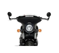 Puig Matt Blk Housing Clear Batwing Sport Screen - Indian Scout Bobber 2018-2025