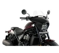 Puig Matt Blk Housing Clear Batwing Touring Screen Honda CMX1100 Rebel DCT 21-25