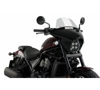 Puig Matt Blk Housing Lgt Smoke Batwing Touring Screen Honda CMX1100 Rebel 21-25