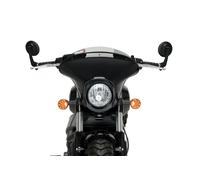 Puig Matt Blk Housing Light Smoke Batwing Sport Screen Indian Scout Bobber 18-25