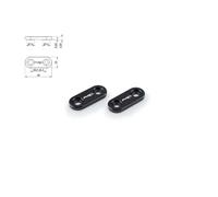 PUIG Mirror Hole Cap For Yamaha XJ6 Diversion 09-16 Black