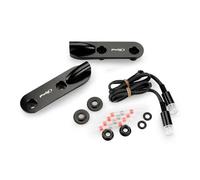 PUIG Mirror Hole Cover With Indicators For TAB BMW S1000 RR 2025 Black