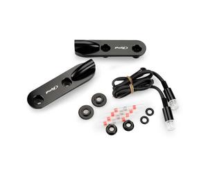 PUIG Mirror Hole Plug With Turn Signals For BMW S1000 RR 23-24 Black 22044N