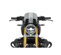 Puig 22132H New Generation Sport, sport windscreen made of acrylic with aerodynamic design wind tunnel tested, rounded edges, metal supports and TÜV approved, Smoke
