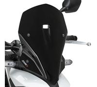 Puig 22382N New Generation Touring; naked aerodynamic windscreen; made of high-impact PMMA; rounded edge and TÜV approval; better wind protection, Black
