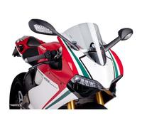 Puig 5990W R-Racer Sport Aerodynamic Windscreen, high-performance design made of 3 mm PMMA with a racing-optimized profile to improve protection and stability, Clear