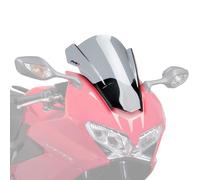 Puig 7598H Z-Racing aerodynamic and sporty windscreen in 3 mm acrylic with double height and side channels that improve protection and stability, Light Smoke