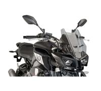 Puig 8917H High and aerodynamic Touring windscreen in 4 mm CN acrylic with rounded profile, flat upper area and deflectors that improve protection, Smoke