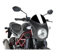 Puig Retro Carbon Look Semi Fairing And Black Screen 195mm Suzuki SV 650 16-25