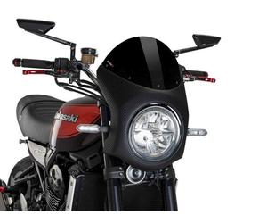 Puig Retro Crbn Look Semi Fairing & Black Screen 195mm Kawasaki Z900 RS SE 22-25