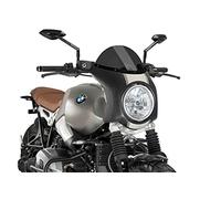 Puig Retro Semi Fairing Black 9253F for R Nine T Scrambler 16'-19'