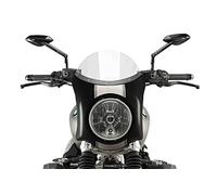 Puig Retro Semi Fairing Black 9254W for R Nine T Scrambler 16'-19'