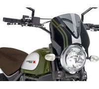 Puig Retrovision Blk Fairing+Lt Smoke Screen Ducati Scrambler 1100 Special 19-20