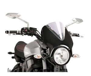 Puig Retrovision Carbn Look Semi Fairing & Clr Screen 195mm Yamaha XSR 700 16-20