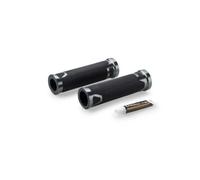 PUIG ReVving Handlebar Grips Titanium - Length: 123 mm