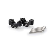 Puig 20308N Handlebar risers machined from anodized aluminum with Hi-Tech design to improve ergonomics and riding control, Black