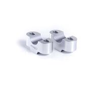 Puig 3671P Handlebar risers machined from anodized aluminum with Hi-Tech design to improve ergonomics and riding control, Silver