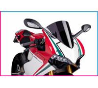 Puig 5990N R-Racer Sport Aerodynamic Windscreen, high-performance design made of 3 mm PMMA with a racing-optimized profile to improve protection and stability, Black